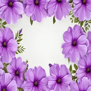 purple flowers transparent background