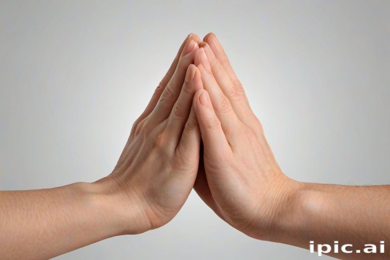 prayer hands transparent background