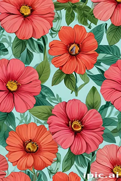 flower color drawings