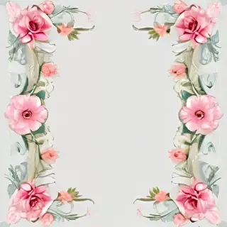 flower transparent border