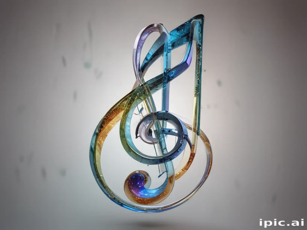 transparent music note