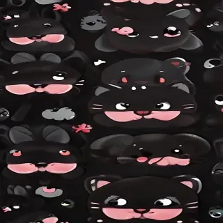 iphone cute black wallpaper