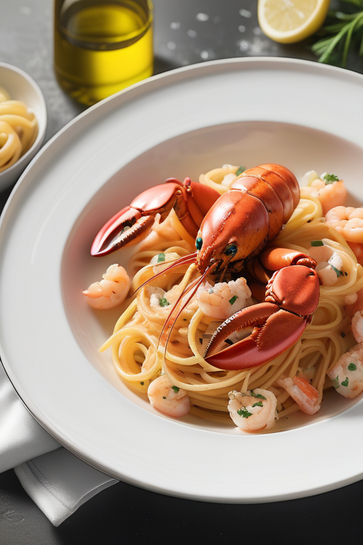 pasta with lobster and shrimp