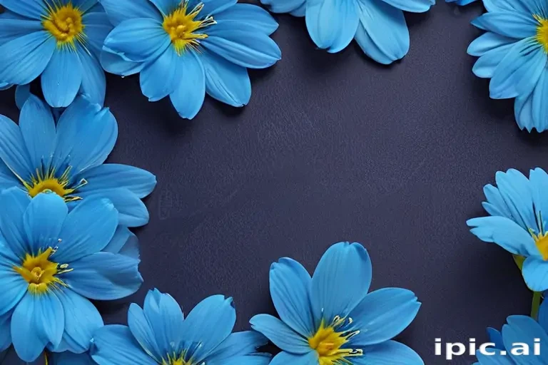 background blue flower wallpaper