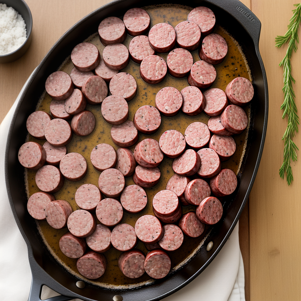 how do you cook deer sausage