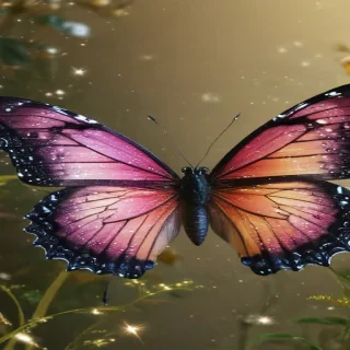 glitter butterfly wallpaper