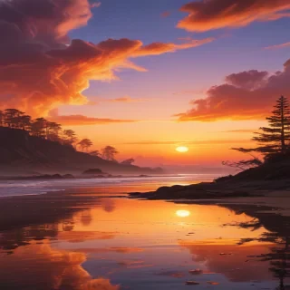 aesthetic sunset wallpaper