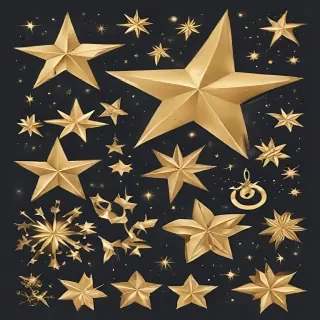 christmas stars clipart