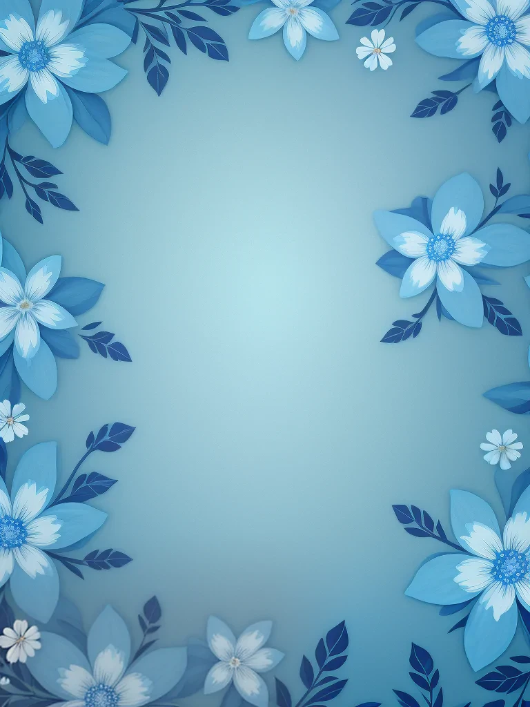 blue floral background