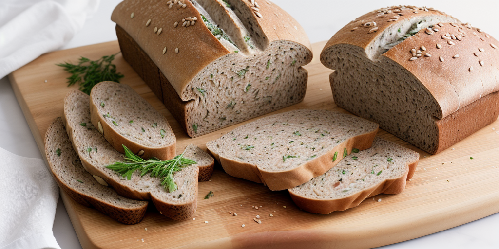 savory bits on rye bread