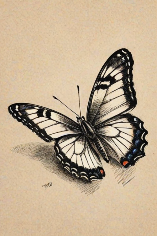 butterfly drawing picture