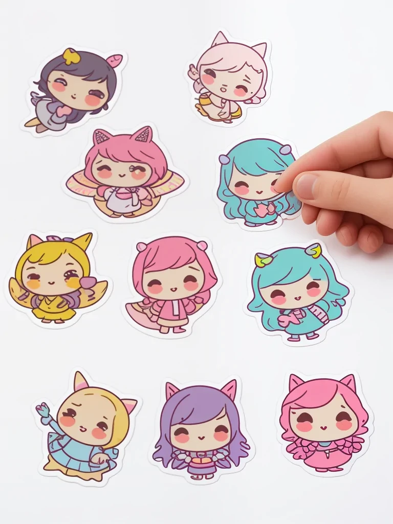 transparent cute stickers