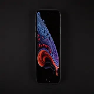 black background phone