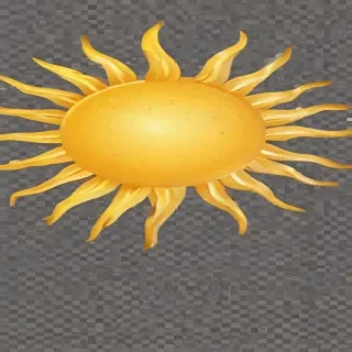 transparent background sun clipart