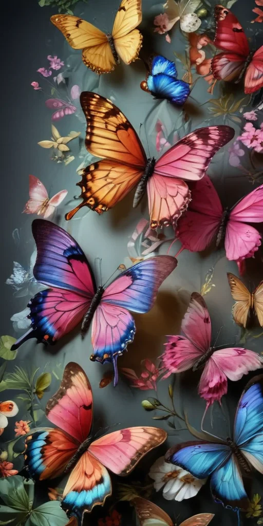 butterfly wall paper