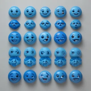 blue emoji