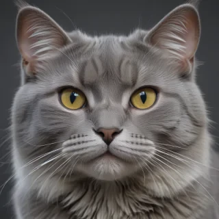 grey cat