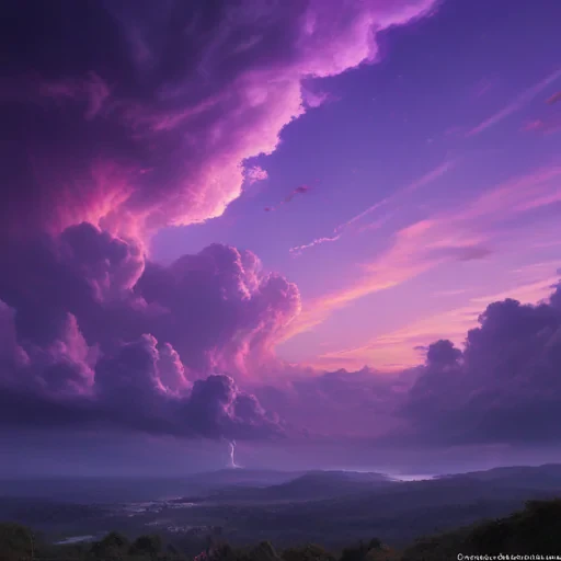 purple sky wallpaper