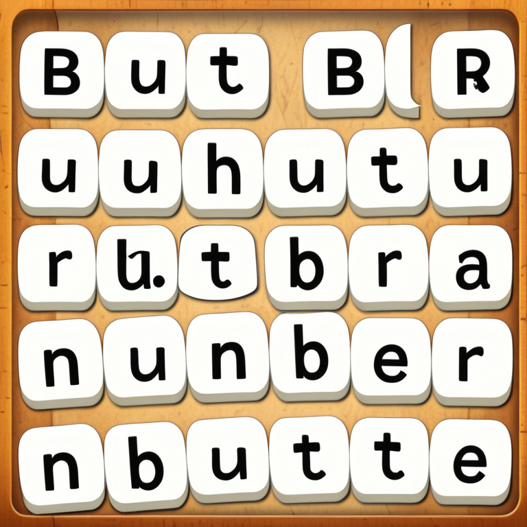 b u t t e r unscramble
