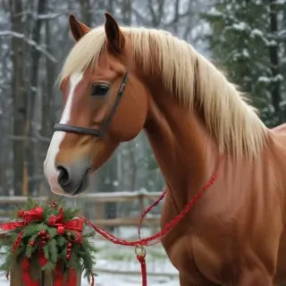 merry christmas horse images