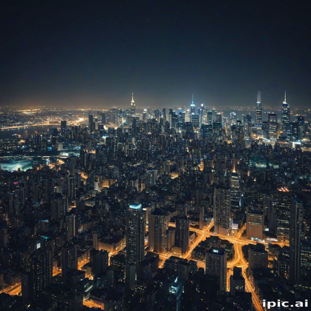 city lights background