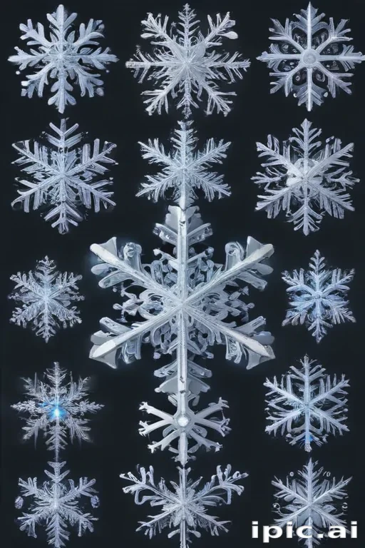 snowflake clipart with transparent background
