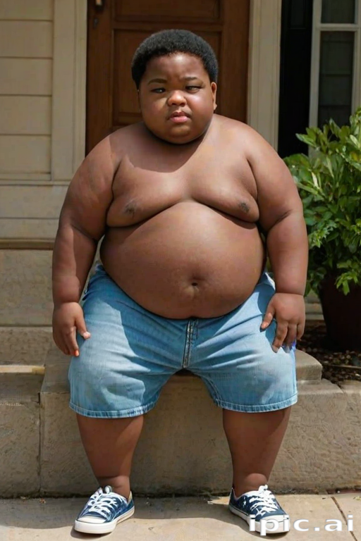fat black kid