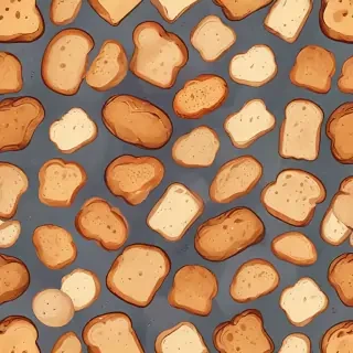 bread in cartoon