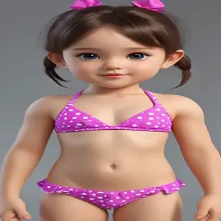 little girl in bikini ai