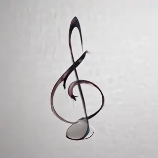 transparent music note