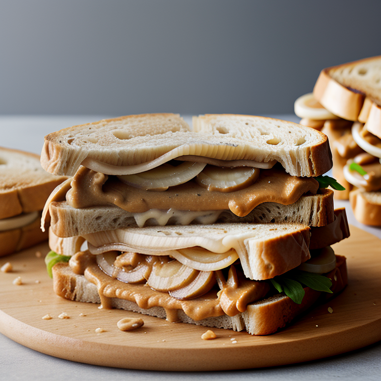 peanut butter and onion sandwich