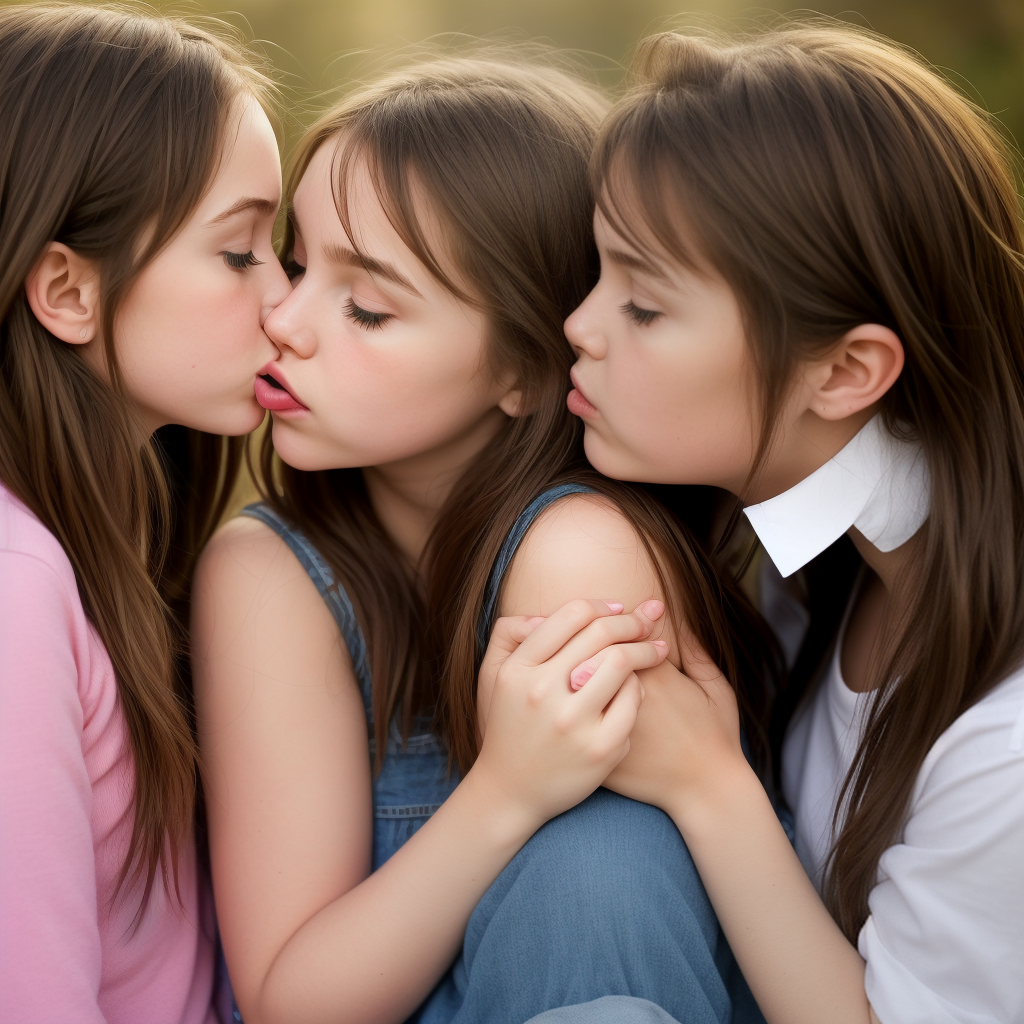 girls kissing