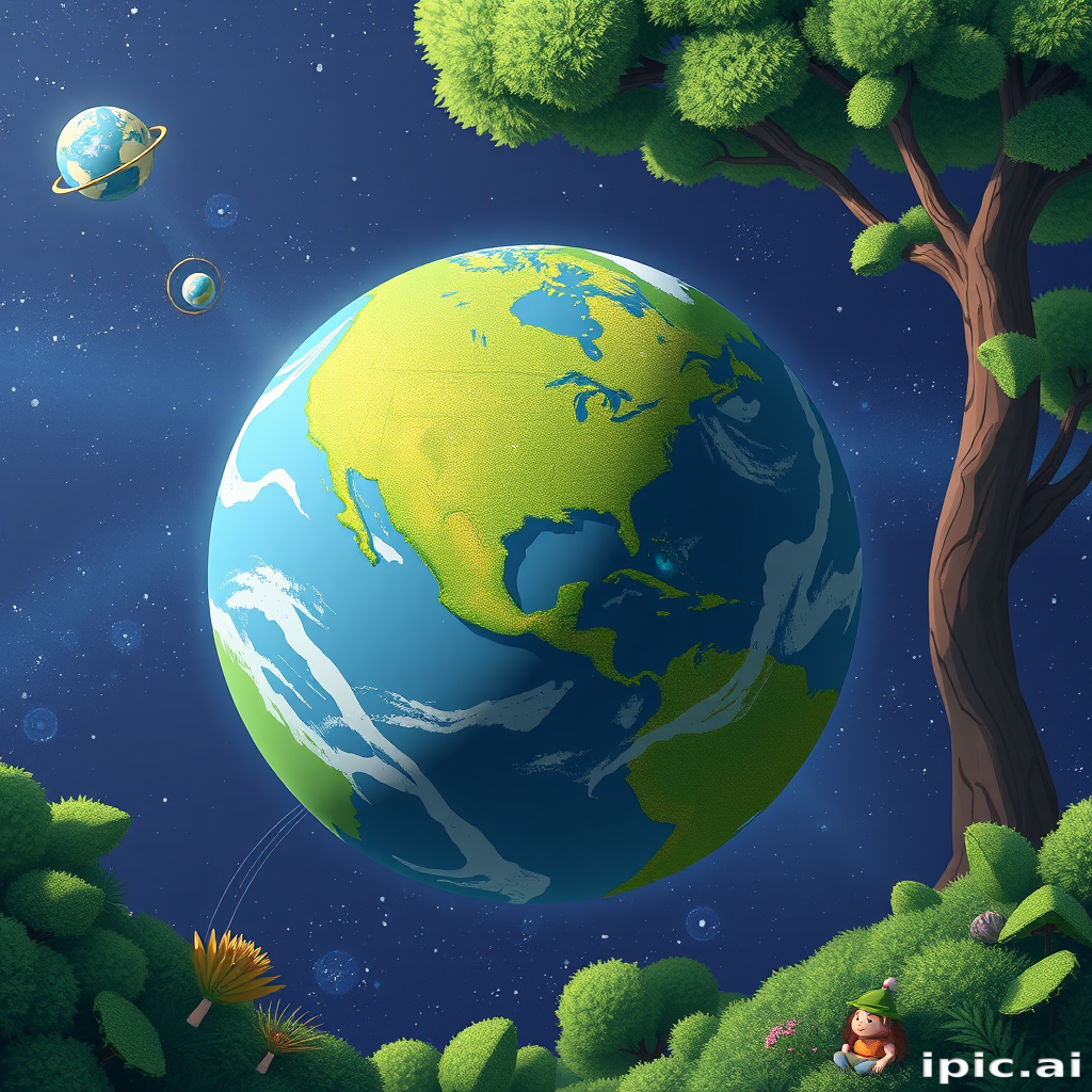 animated pic of earth