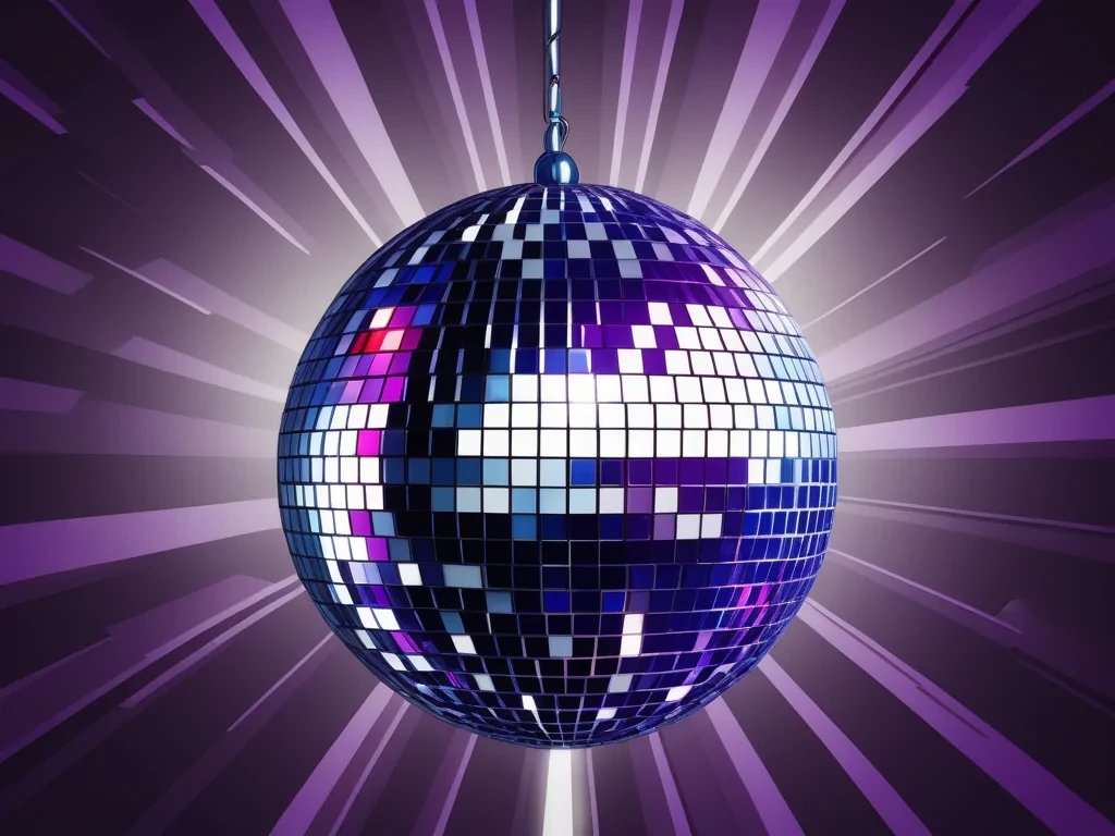 disco ball no background
