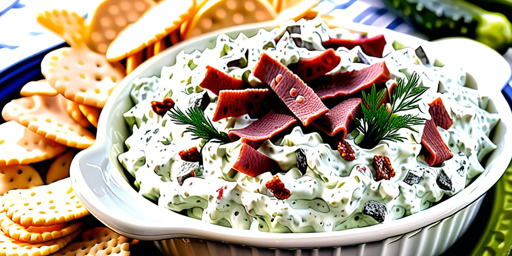 dill pickle dip with dried beef