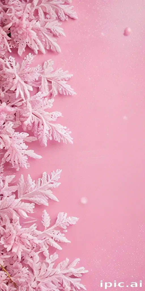 pink winter background