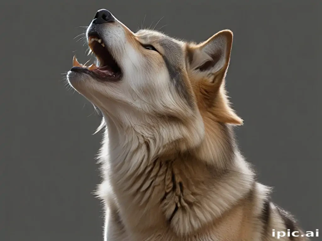 wolf howling png