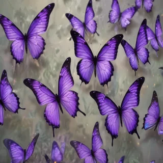 purple butterflies