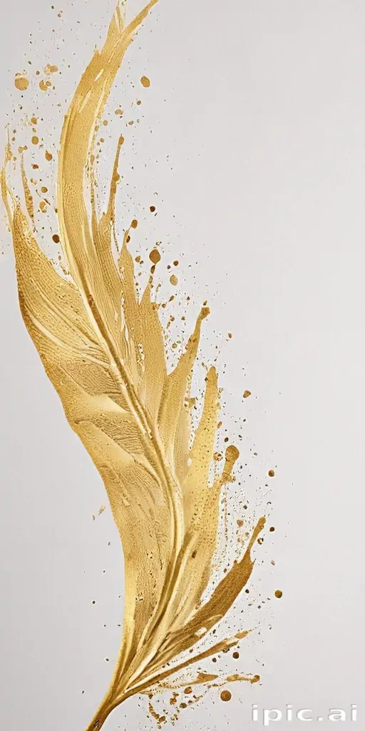 white background gold