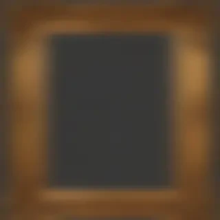 rectangle golden frame png
