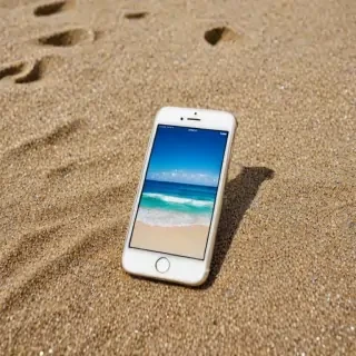 iphone beach