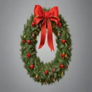 christmas wreath transparent