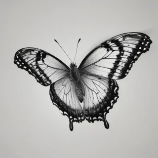butterfly png black and white