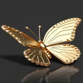 golden butterfly png