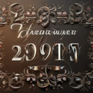 happy new year vintage