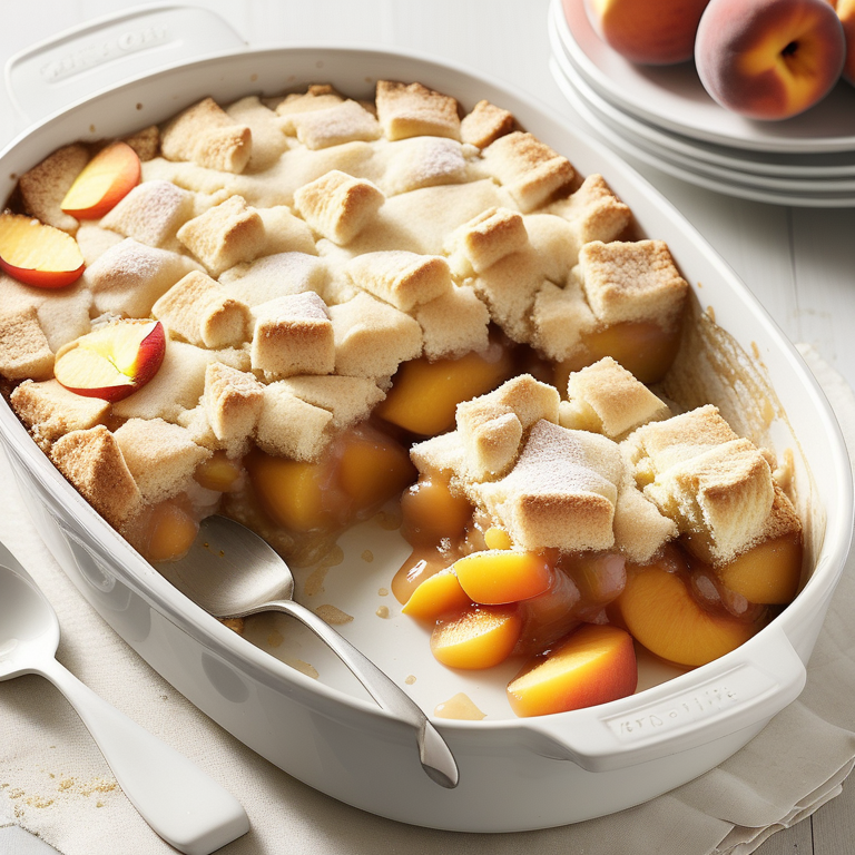 easy recipe for peach cobbler with cake mix