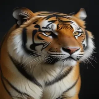 transparent tiger