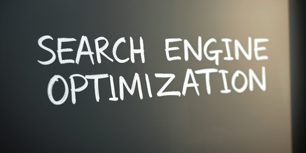 chalkboard with the words SEARCH ENGINE OPTIMIZATION written in a stylish chalk font, natural light, aperture f/2.8, shutter speed 1/60s, ISO 100, close-up view, DSLR camera