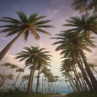 palm trees background