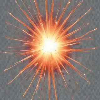transparent explosion